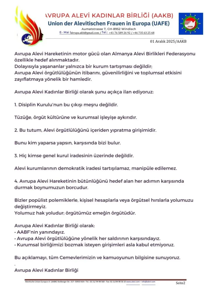 Avrupa Alevi Kadınlar Birliği
