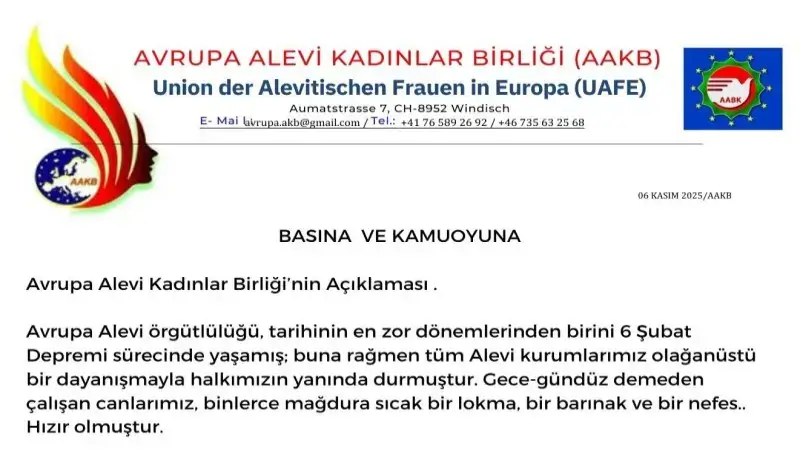 Avrupa Alevi Kadınlar Birliği 800x