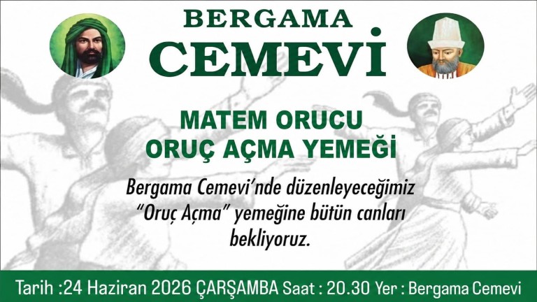 Bergama Cemevi Matem Orucu